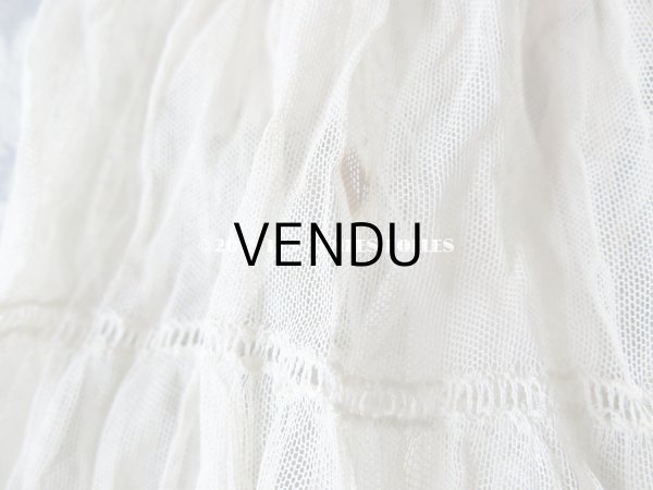 画像8: アンティーク ドール用 レースのドレス　ピンクのリボン付 (8)