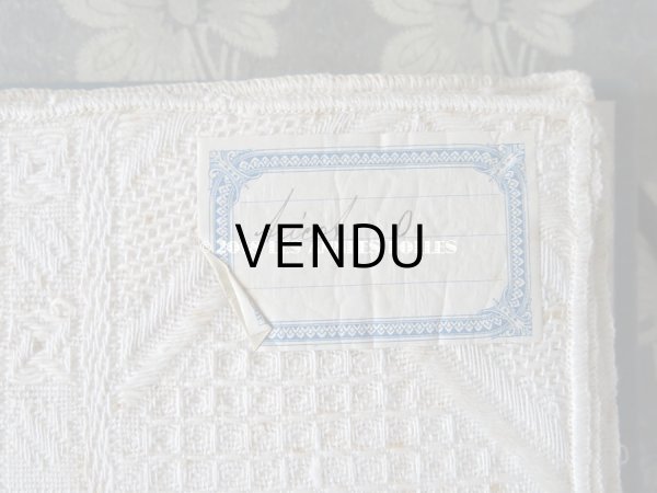 画像4: 1914年 アンティーク ベッドカバー用ファブリックのサンプラー   (4)