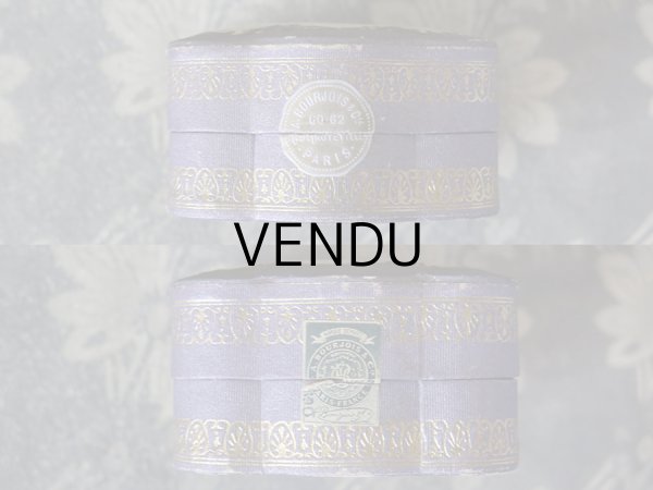 画像10: アンティーク パウダーボックス POUDRE DE RIZ PRIMA VIOLETA - BOURJOIS PARIS - (10)