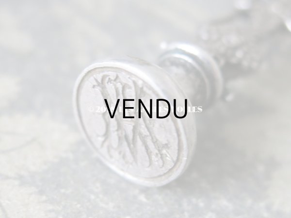 画像7: 1900年代 アンティーク シーリングスタンプ リボンと花のガーランド　【 MA 】 (7)