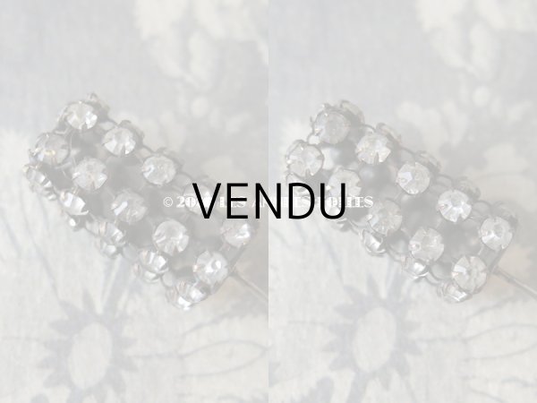 画像5: 1900年代 アンティーク ラインストーンのハットピン エパングル  (5)