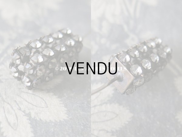 画像6: 1900年代 アンティーク ラインストーンのハットピン エパングル  (6)