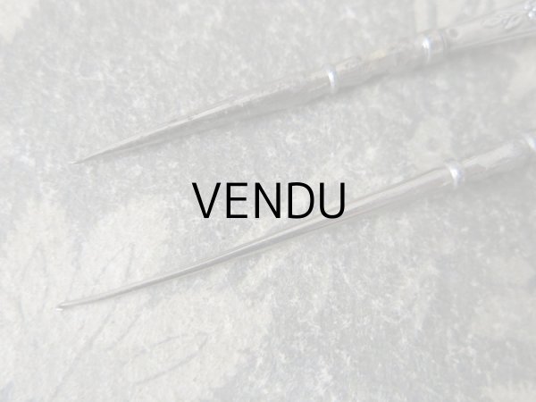 画像8: 1930年代 アンティーク シルバー製 リボン柄のソーイングセット 裁縫道具 (8)