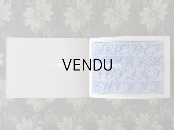 画像8: 19世紀末 アンティーク クロスステッチ & イニシャル モノグラムの刺繍図案帳 MANUELE DE MARQUES & BRODERIES N 165 - N.ALEXANDRE&CIE - (8)