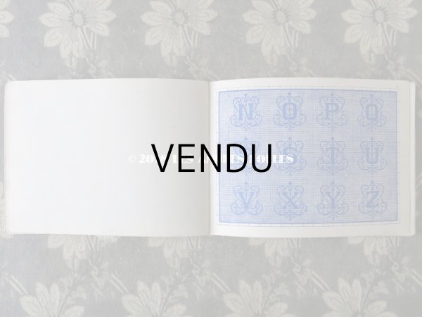 画像7: 19世紀末 アンティーク クロスステッチ & イニシャル モノグラムの刺繍図案帳 MANUELE DE MARQUES & BRODERIES N 165 - N.ALEXANDRE&CIE - (7)