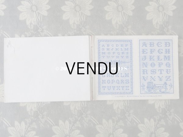 画像3: 19世紀末 アンティーク クロスステッチ & イニシャル モノグラムの刺繍図案帳 MANUELE DE MARQUES & BRODERIES N 165 - N.ALEXANDRE&CIE - (3)