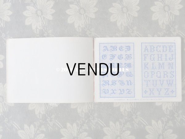 画像9: 19世紀末 アンティーク クロスステッチ & イニシャル モノグラムの刺繍図案帳 MANUELE DE MARQUES & BRODERIES N 165 - N.ALEXANDRE&CIE - (9)