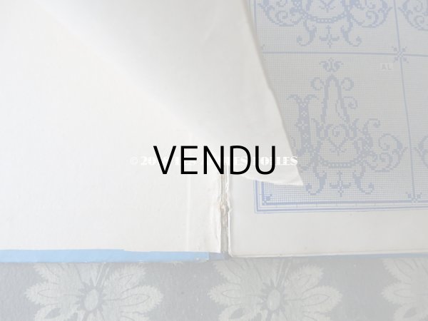 画像9: 19世紀末 アンティーク ダブルモノグラムの刺繍図案帳 MANUELE DE MONOGRAMMES MARQUES N 195 - N.ALEXANDRE&CIE - (9)