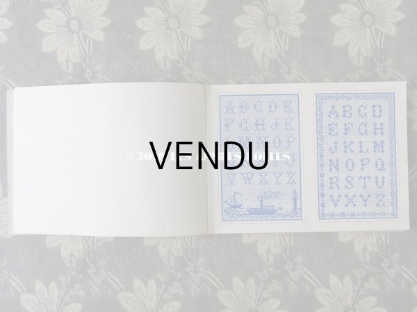 画像4: 19世紀末 アンティーク クロスステッチ & イニシャル モノグラムの刺繍図案帳 MANUELE DE MARQUES & BRODERIES N 165 - N.ALEXANDRE&CIE - (4)