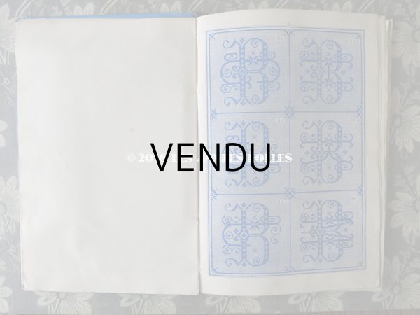 画像4: 19世紀末 アンティーク ダブルモノグラムの刺繍図案帳 MANUELE DE MONOGRAMMES MARQUES N 195 - N.ALEXANDRE&CIE - (4)