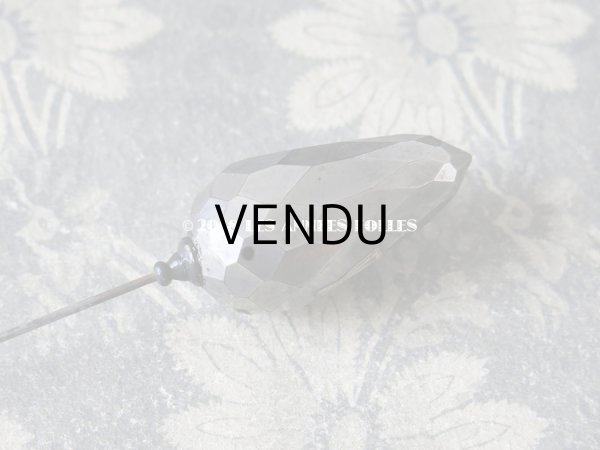 画像3: 1900年代 アンティーク 吹きガラス製のハットピン シルバー　エパングル  (3)