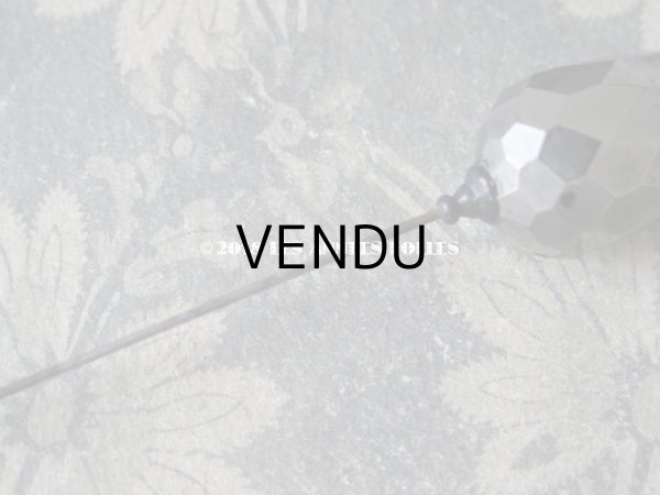 画像5: 1900年代 アンティーク 吹きガラス製のハットピン シルバー　エパングル  (5)