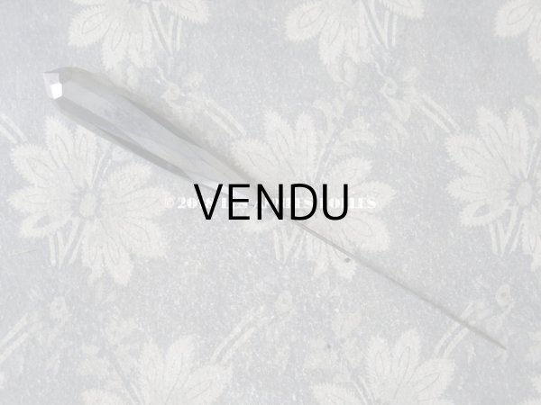 画像7: 1900年代 アンティーク 吹きガラス製のハットピン シルバー　エパングル  (7)