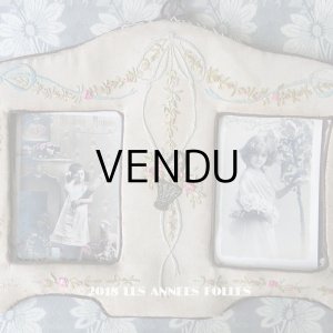 画像: アンティーク リボン刺繍のフォトフレーム 薔薇の花かご＆薔薇とリボンのガーランド