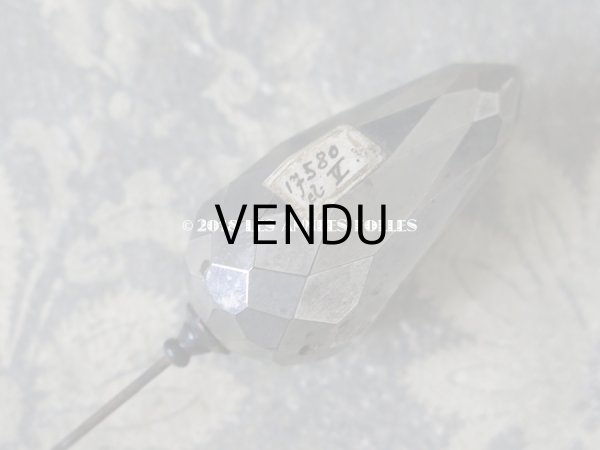 画像4: 1900年代 アンティーク 吹きガラス製のハットピン シルバー　エパングル  (4)