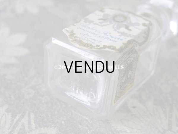画像7: 1900年 アンティーク パフュームボトル 天使と薔薇のガーランド AMBRE ROYAL - VIOLET PARIS - (7)