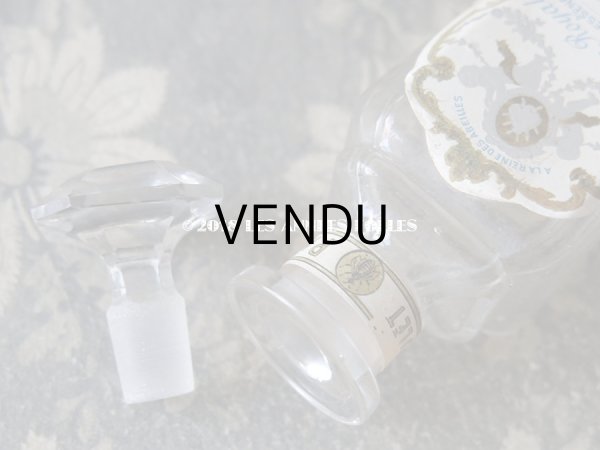 画像8: 1900年 アンティーク パフュームボトル 天使と薔薇のガーランド AMBRE ROYAL - VIOLET PARIS - (8)