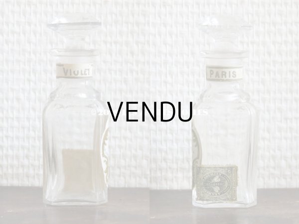 画像4: 1900年 アンティーク パフュームボトル 天使と薔薇のガーランド AMBRE ROYAL - VIOLET PARIS - (4)