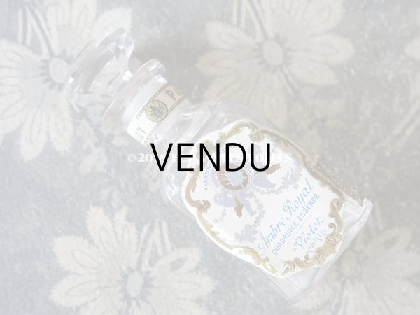 画像5: 1900年 アンティーク パフュームボトル 天使と薔薇のガーランド AMBRE ROYAL - VIOLET PARIS - (5)