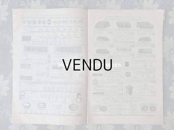 画像5: アンティーク サマリテーヌのカタログ　メスルリー＆ タペストリー & 刺繍 MERCERIE OUVRAGES DE DAMES ETE 1914 - SAMARITAINE -  (5)