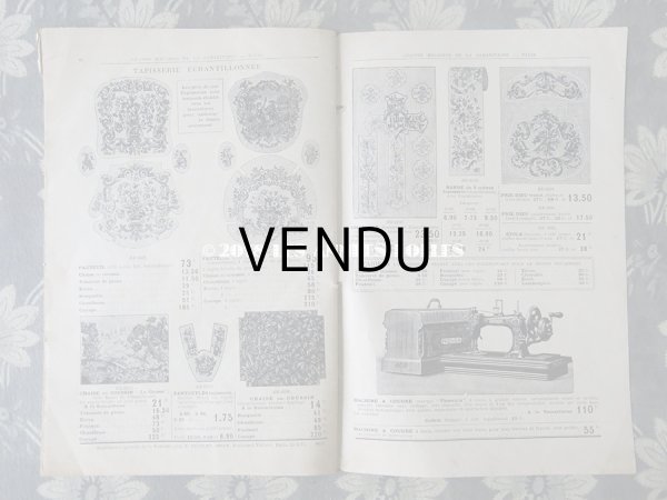 画像14: アンティーク サマリテーヌのカタログ　メスルリー＆ タペストリー & 刺繍 MERCERIE OUVRAGES DE DAMES ETE 1914 - SAMARITAINE -  (14)