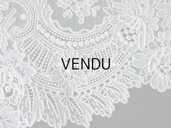 画像6: 19世紀末 未使用 アンティーク ニードルレース ポワンドガーズ 新品同様 【 ポワン・ド・ガーズ】 360cm (6)