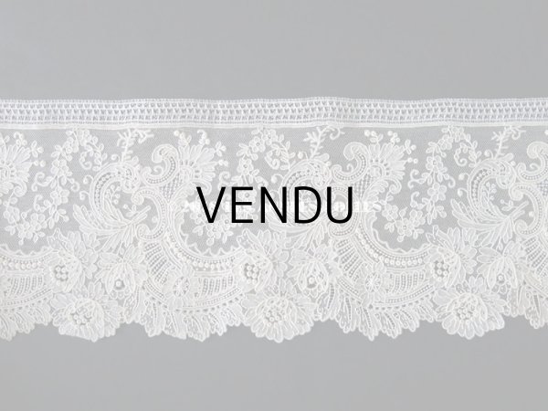 画像3: 19世紀末 未使用 アンティーク ニードルレース ポワンドガーズ 新品同様 【 ポワン・ド・ガーズ】 360cm (3)