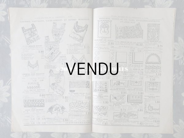 画像12: アンティーク サマリテーヌのカタログ　メスルリー＆ タペストリー & 刺繍 MERCERIE OUVRAGES DE DAMES ETE 1914 - SAMARITAINE -  (12)