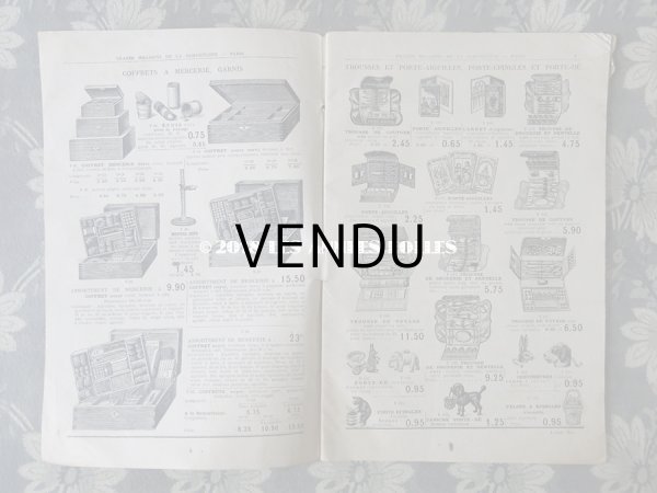 画像3: アンティーク サマリテーヌのカタログ　メスルリー＆ タペストリー & 刺繍 MERCERIE OUVRAGES DE DAMES ETE 1914 - SAMARITAINE -  (3)