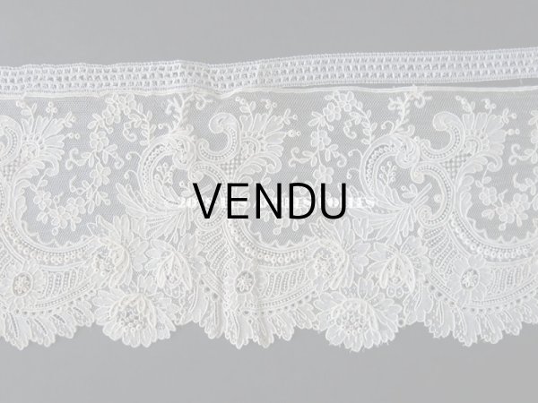 画像8: 19世紀末 未使用 アンティーク ニードルレース ポワンドガーズ 新品同様 【 ポワン・ド・ガーズ】 360cm (8)