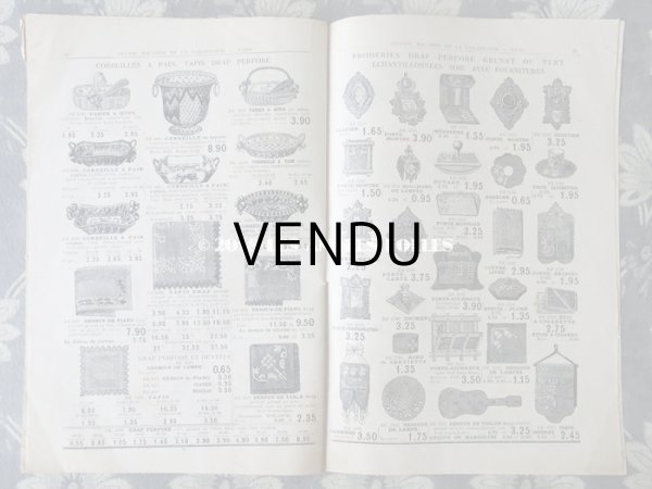 画像13: アンティーク サマリテーヌのカタログ　メスルリー＆ タペストリー & 刺繍 MERCERIE OUVRAGES DE DAMES ETE 1914 - SAMARITAINE -  (13)