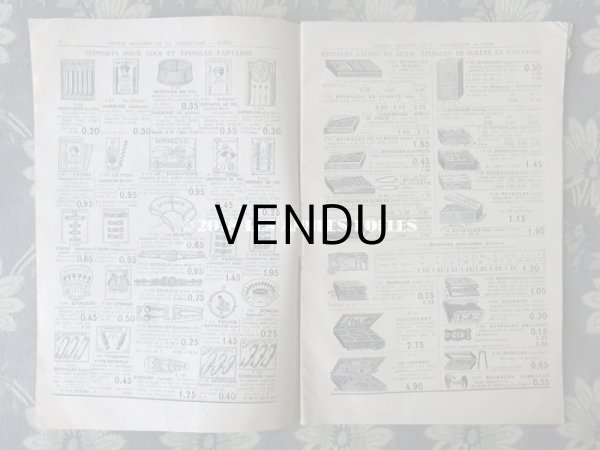 画像4: アンティーク サマリテーヌのカタログ　メスルリー＆ タペストリー & 刺繍 MERCERIE OUVRAGES DE DAMES ETE 1914 - SAMARITAINE -  (4)