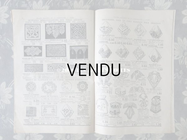 画像10: アンティーク サマリテーヌのカタログ　メスルリー＆ タペストリー & 刺繍 MERCERIE OUVRAGES DE DAMES ETE 1914 - SAMARITAINE -  (10)