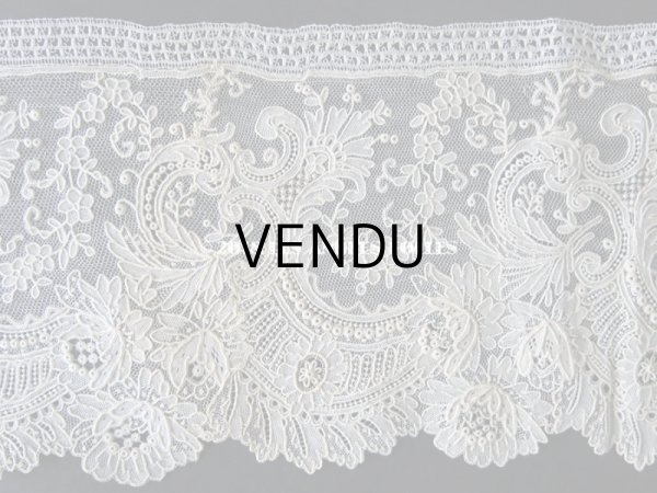 画像7: 19世紀末 未使用 アンティーク ニードルレース ポワンドガーズ 新品同様 【 ポワン・ド・ガーズ】 360cm (7)