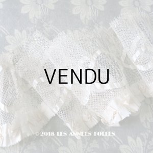 画像: 1900年代 アンティーク フリル付レース ドレスの裾  1.25m 