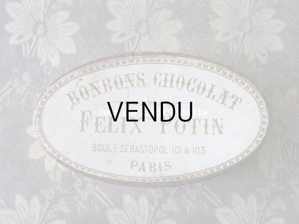 画像3: 19世紀末 アンティーク ボンボンショコラの紙箱 BONBONS CHOCOLAT -FELIX POTIN PARIS- (3)