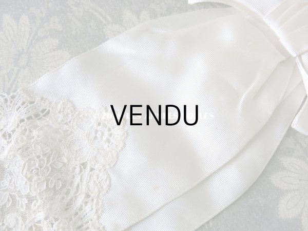 画像5: 1900年代 アンティーク ポワン・ド・ローズ＆デュセスレースの装飾入り コミュニオンの腕章　【ポワン・ド・ローズ】 (5)