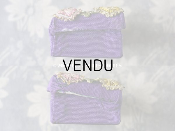 画像6: 【クリスマスセール2018対象外】 19世紀末 アンティーク　ロココトリムの小さなお菓子箱　シルク製 (6)