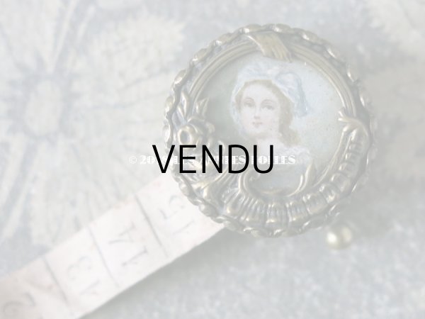 画像4: 【クリスマスセール2018対象外】 1900年代 アンティーク メジャー 少女の肖像画 (4)