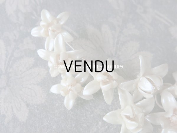 画像5: 【クリスマスセール2018対象外】 1920年代 アンティーク パール加工のワックスフラワーのヘッドリース & 小さなブーケのセット ウェディング 結婚式 ティアラ (5)