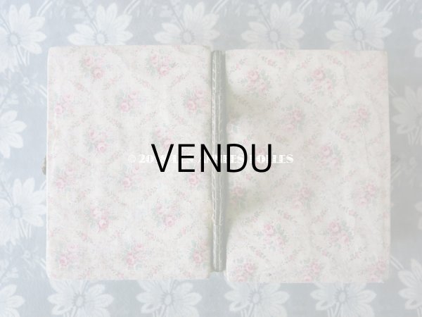 画像17: 【クリスマスセール2018対象外】 1900年代 アンティーク 薔薇模様の裁縫箱　カルトナージュボックス  (17)