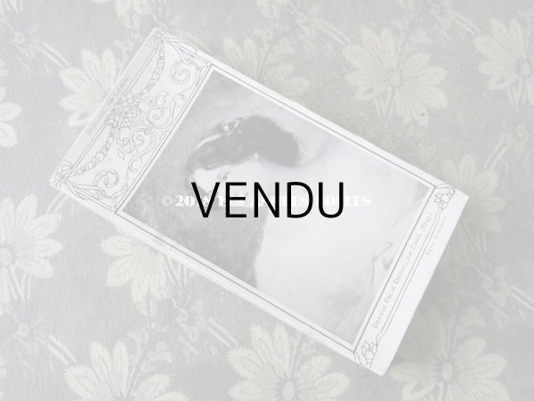 画像11: 未使用 1920年代 アンティーク バレエ用 シルクシフォン ピンクの薔薇のヘッドリース 箱入り (11)