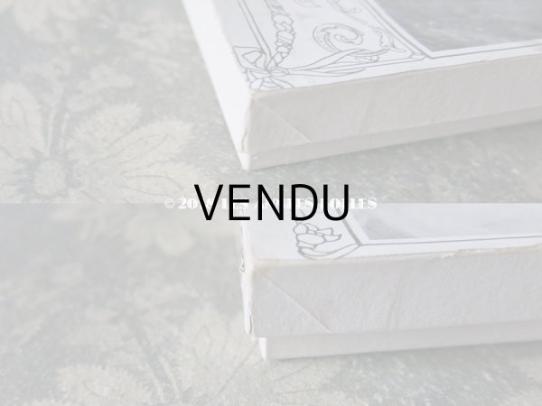 画像12: 未使用 1920年代 アンティーク バレエ用 シルクシフォン ピンクの薔薇のヘッドリース 箱入り (12)