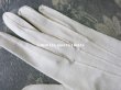 画像8: 未使用 1900年代 アンティーク  結婚式のロンググローブ 本革 エクリュ レザー 手袋  (8)