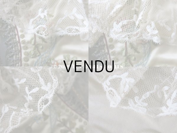 画像12: 19世紀 アンティーク シルク製　ロココ調 オモニエール (12)