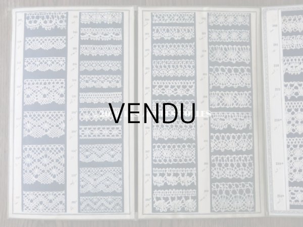 画像7: 1900年代 アンティーク レースのサンプラー  508種　32ページ (7)