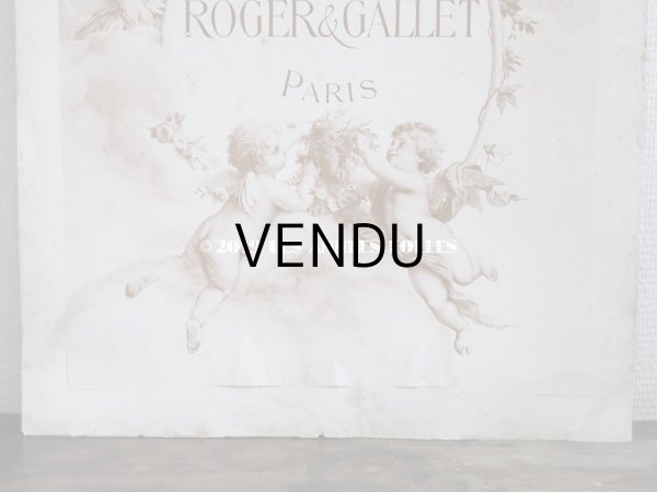 画像3: アンティーク パフュームリー ROGER ET GALLET の版画 大判 (3)