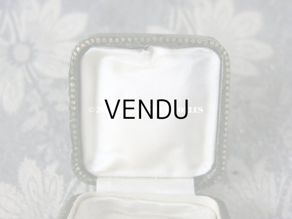 画像9: アンティーク ジュエリーボックス 金彩入り グリーン (9)