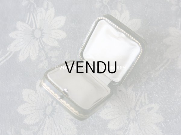 画像7: アンティーク ジュエリーボックス 金彩入り グリーン (7)