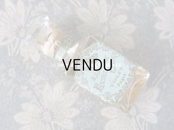画像12: 1924年 アンティーク パフュームボトル 箱入り ESSANCE EXTRA CHYPRE - VIOLET PARIS - (12)